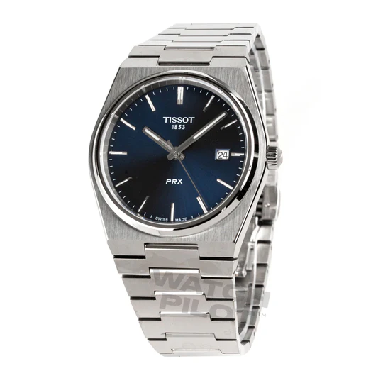 Tissot PRX Quartz Blue Dial Stainless Steel Watch